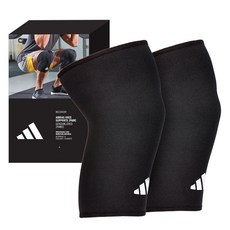 adidas Performance護膝 左右組, 黑+白, 1個