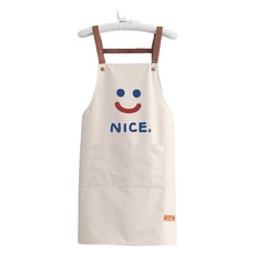 누비엘라 예쁜 방수 앞치마, 화이트