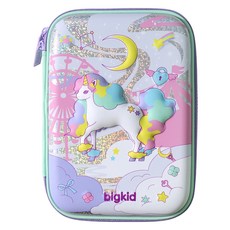 bigkid 硬殼筆袋, 1個, 雲獨角獸