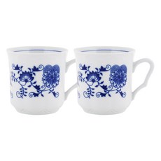 체스키포슬란 쯔비벨무스터 카렐 머그컵 330ml CB477, 코발트 블루, 2개