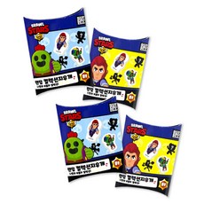 브롤스타즈 컬렉션 지우개, 랜덤발송, 4개