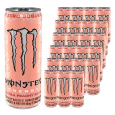 몬스터에너지 울트라 피치 킨, 355ml, 24개 24개, 355ml