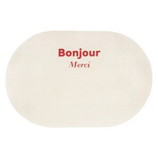 Musikine Bonjour Pastel可水洗珪藻土腳踏墊, 淺褐色