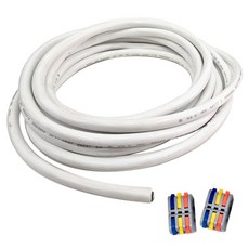 One Stop 切斷VCTF電線 0.75SQ*3C 白色 10m+3P連接器 2入組, 1組