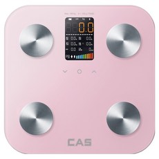 카스 스마트 LED 블루투스 체지방 체중계, BFA-S10, 핑크, 1개 핑크, BFA-S10