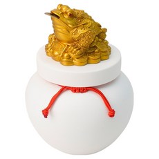 inbloom 財物福三腳蟾蜍+玄關鹽罐迷你壇子組, 1組