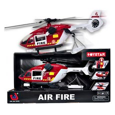 JINJIA TOYS Iiel 救援直升機消防玩具, 紅色, 1個