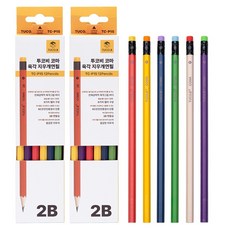 TUCO.B 精梳六角鉛筆 2B TC-P15 6種*2入組, 混色, 2組