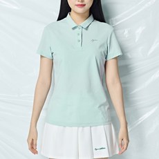 peggynco 女款運動機能性全方位短袖翻領T恤 434