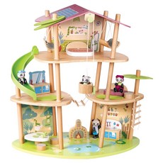 Hape 幼兒用熊貓竹屋, 1個, 混色