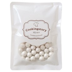 Cookingstory Lux Pearl巧克力裝飾物 珍珠白, 50g, 1個