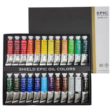 SHIELD 盾牌 Epic專業用油畫顏料, 20ml, 24 種顏色