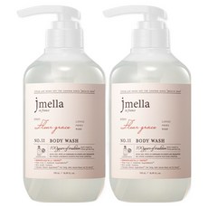 제이멜라 인 프랑스 플뢰르 그레이스 바디 워시 화이트 플로럴향, 500ml, 2개 2개, 500ml
