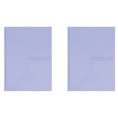 아이비스 컬러 PP 스프링 클리어파일 40, 바이올렛, 2개