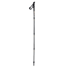 ATUNAS 歐都納 直把碳纖維四節旋轉登山杖 黑色 全長125cm/收納55cm 輕量 避震, 1支