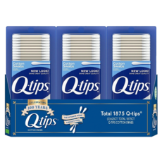 Q-Tips 紙軸棉花棒，總共1875支棉花棒, 625支, 3盒