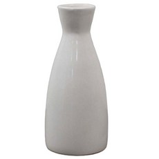 鹽巴陶器清酒瓶燒酒小瓶酒壺象牙色 400ml, 1個