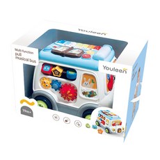 Playful Toys頑玩具 音樂巴士車 1220g, 1盒, 混和顏色