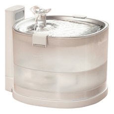 CHEERBLE 無泵無線寵物飲水機 E1+ 磁力供水, 無線設計, 大容量儲水, 低噪音運行, 寵物飲水設備, 1台, 單一顏色