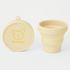 PUPPING 寵物攜帶式水杯, 檸檬黃油, 1個