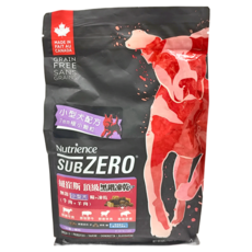 Nutrience SUBZERO 紐崔斯頂級黑鑽凍乾 無穀小型犬糧 (牛肉+羊肉) 7mm極小顆粒, 牛肉 + 羊肉, 1.8kg, 1袋