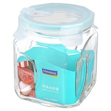 Glasslock 氣孔式玻璃保鮮罐 1.5L, 安全無毒玻璃保鮮盒, 1個