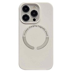 理享家 馬卡龍磨砂磁吸 MagSafe 手機保護殼 無線充電, 純白色, iPhone 14 Pro