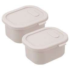 디아르 돌체 플래티넘 실리콘 냉동 밀폐 이유식 보관 용기, 01 오트밀베이지, 2개, 200ml 01 오트밀베이지, 2개, 200ml