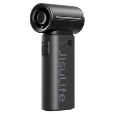 지수라이프 LED 미니 휴대용 무선 선풍기, Handheld Fan Life9, Carbon Black