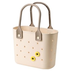 THE ZAKKA 花紋多功能沐浴籃, 象牙白