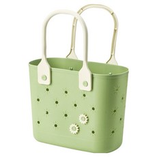 THE ZAKKA 花紋多功能沐浴籃, 綠色