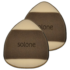 Solone 彈力雙面舒芙蕾海綿, Rubycell化妝工具 2入, 2個, 1組