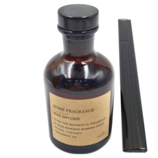 茶色擴香瓶 飯店香水型-#青檸羅勒與柑橘, 120ml, 青檸羅勒柑橘, 1瓶