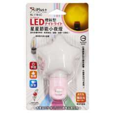 iPlus 保護傘 燈絲型LED星星節能小夜燈 NL-11B-LC, 顏色隨機