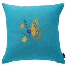 ORIGO 刺繡靠枕套, 坎昆藍蝴蝶