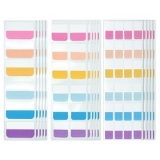 투코비 메모 인덱스스티커 대형 60p + 중형 120p + 소형 240p 세트 비비드, 1세트