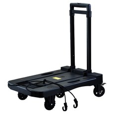 L2rvs Titan煞車型低噪音5個輪子折疊式推車 200kg 含固定帶, 黑色, 1個