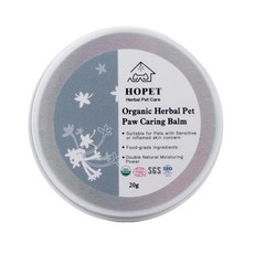 HOPET 有機植萃寵物護理膏 肉球,20g,1罐-寵物肉球護理、天然有機、舒緩保濕