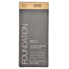 Solone柔紗精粹粉底液 SPF50, 1盒, W40柔暖膚