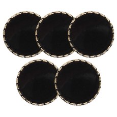 동대문단추왕 고급 사출 빗살에폭 단추 15mm, 블랙G, 5개