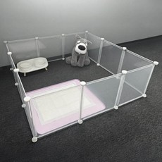 MrChuchu 寵物圍欄 12入, 1個, 透明