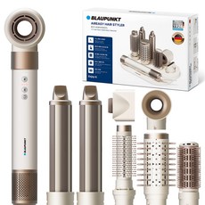 블라우풍트 7in1 멀티스타일링 BLDC 에어이지 헤어스타일러 + 거치대 세트 BLP-HD8141WGYL 1400W, 웜그레이