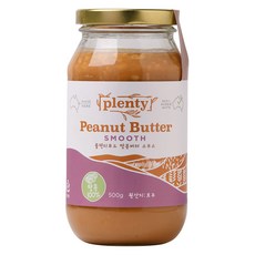 Plenty 땅콩버터 스무스, 500g, 1개