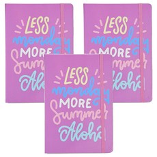 빅드림 A5 밴딩 Less 먼데이 다이어리, 핑크, 3개