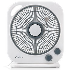 Shinil 信一 箱型桌上型電風扇 SIF-CN10F, 淺灰