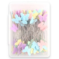 brandyarn 手藝用粉彩針 粉彩蝴蝶 100入, 1個, 隨機出貨