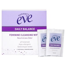 써머스이브 데일리 밸런스 페미닌 클렌징 와입스 12p, 42g, 1개