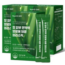 뉴트리디데이 장 피부 면역력 알로에 이뮨 젤리스틱 15p, 300g, 3개 없음