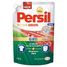 퍼실 엑스퍼트 삶음파워 일반용 액상세제 리필, 1.5L, 1개 1개, 1.5L