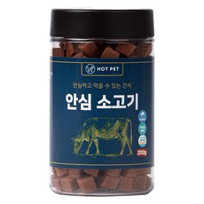 핫펫 강아지 안심 져키, 소고기, 200g, 1개 소고기, 200g, 1개